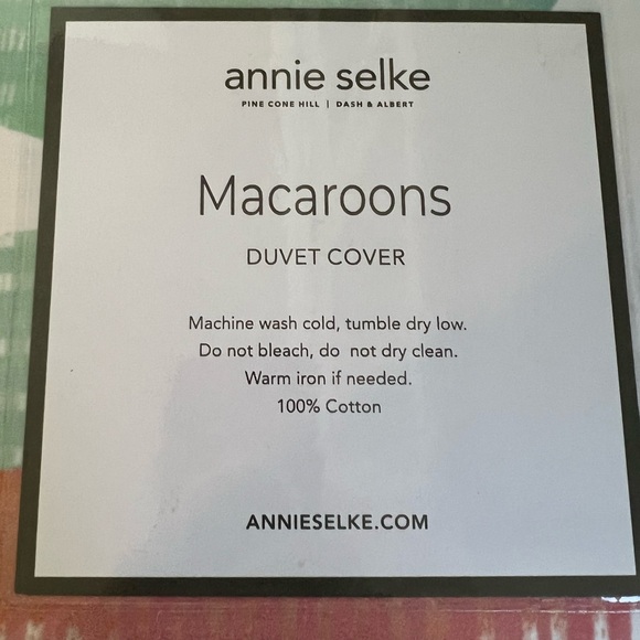 Annie Selke NWT Twin Duvet Cover + a Euro & a Standard size Sham - Picture 3 of 8